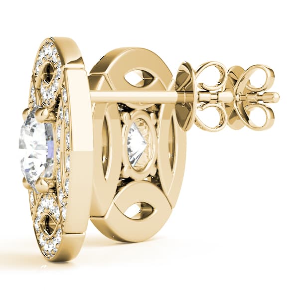 Fashion Earrings (0.22 ct. tw.), Angle view in yellow gold