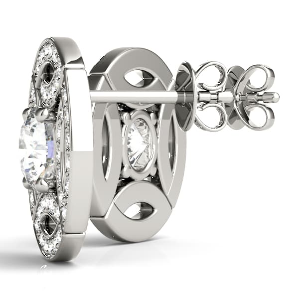 Fashion Earrings (0.22 ct. tw.), Angle view in white gold or platinum