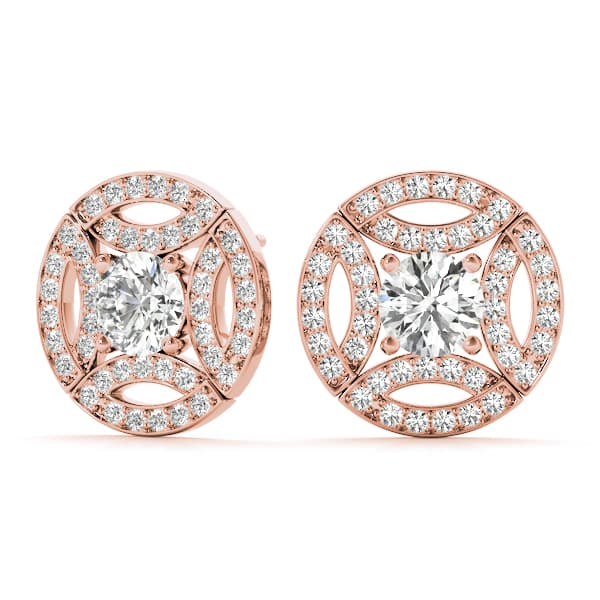 Fashion Earrings (0.22 ct. tw.), On hand view in rose gold