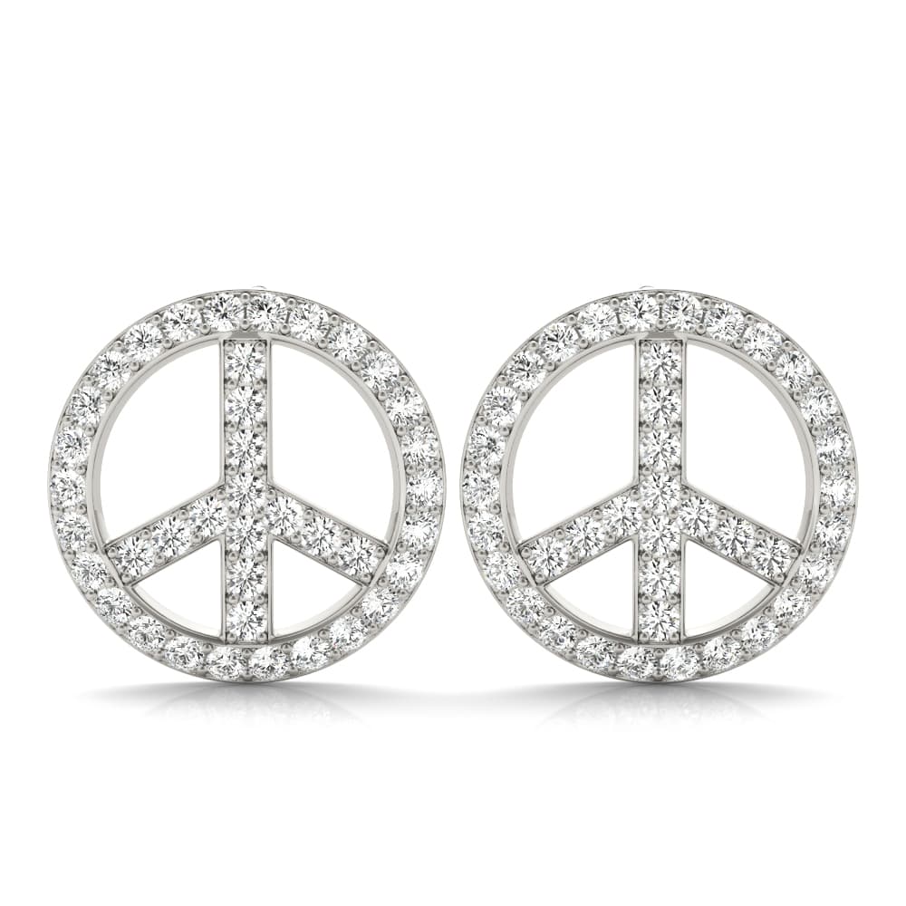 Peace Sign Fashion Earrings — View 1