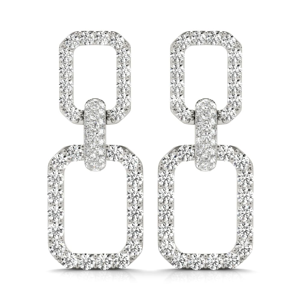 Chain Link Drop Fashion Earrings — View 1