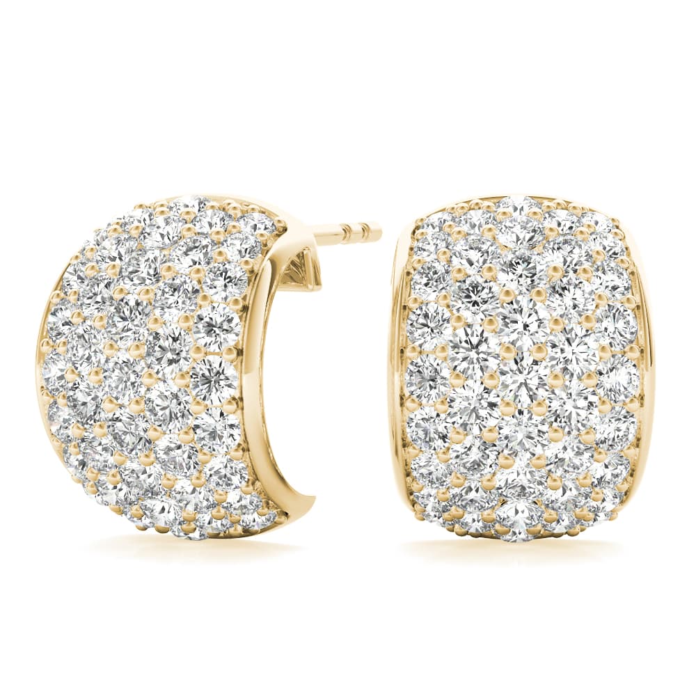 Fashion Earrings (1/2 ct. tw.), Front view in yellow gold