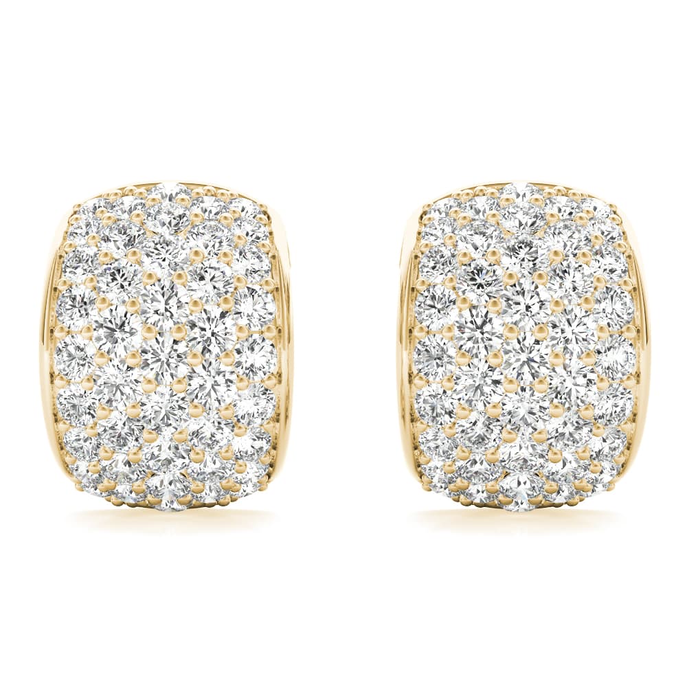 Fashion Earrings (1/2 ct. tw.), Angle view in yellow gold