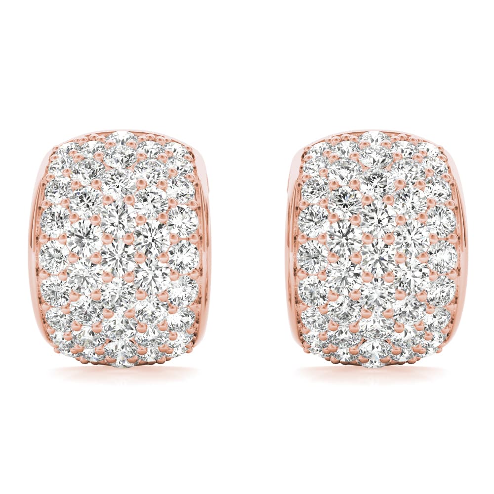 Fashion Earrings (1/2 ct. tw.), Angle view in rose gold