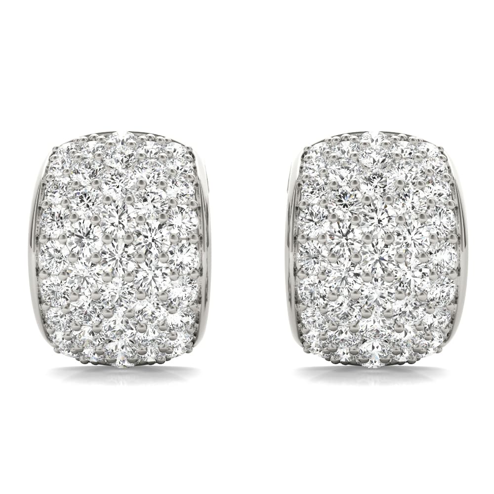 Fashion Earrings (1/2 ct. tw.), Angle view in white gold or platinum