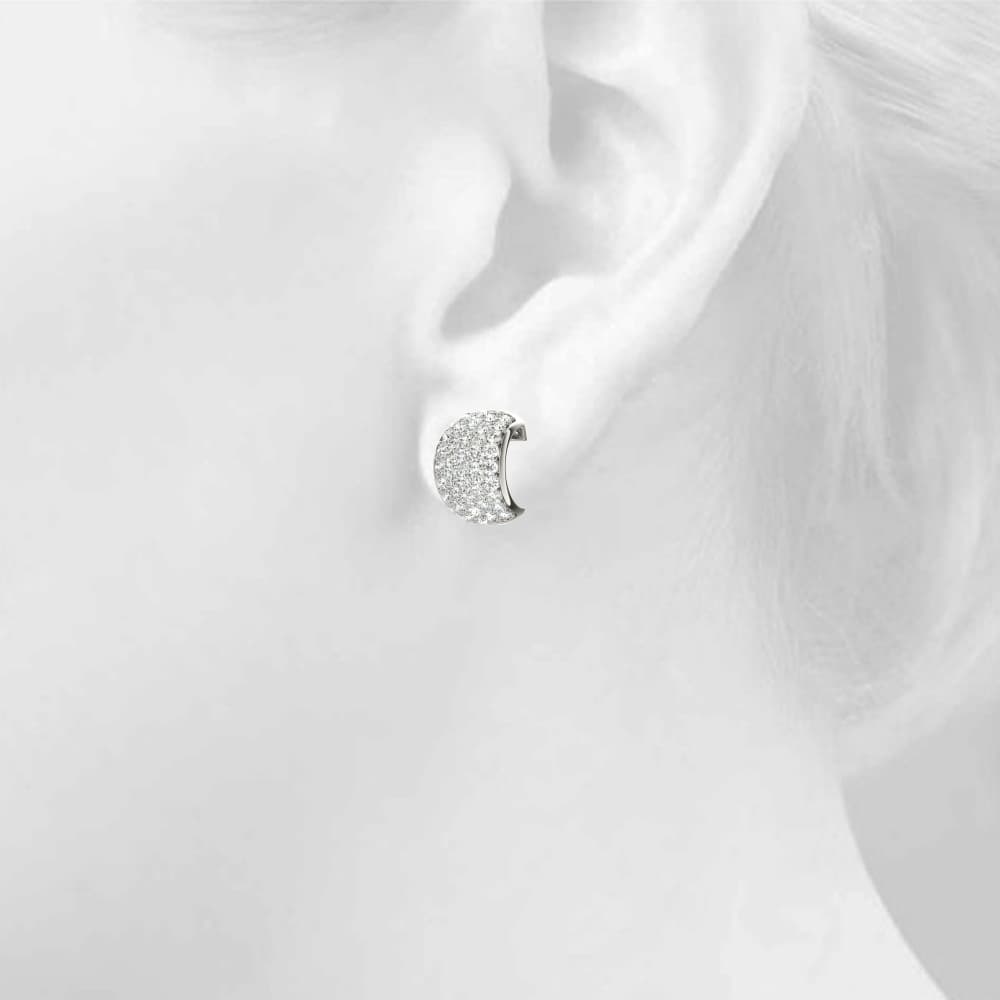 Fashion Earrings (1/2 ct. tw.), Top view in white gold or platinum