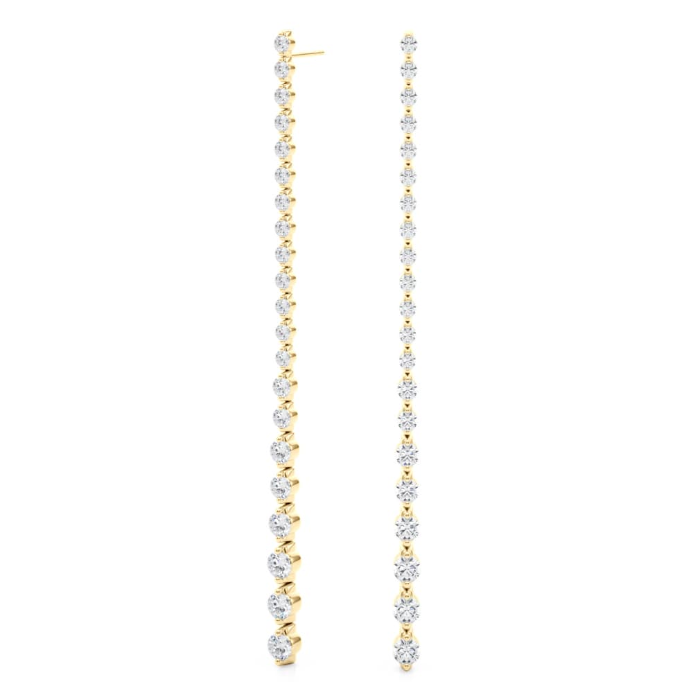 Earrings (2 1/4 ct. tw.), Angle view in yellow gold
