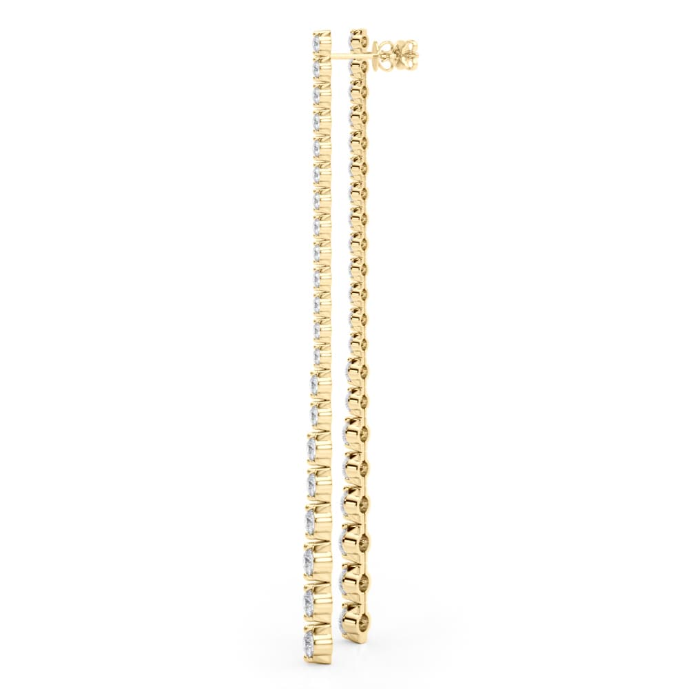 Earrings (2 1/4 ct. tw.), On hand view in yellow gold