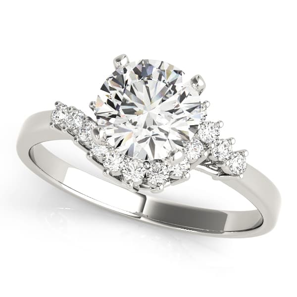 Bypass Engagement Ring — style 50003 in 10k White Gold