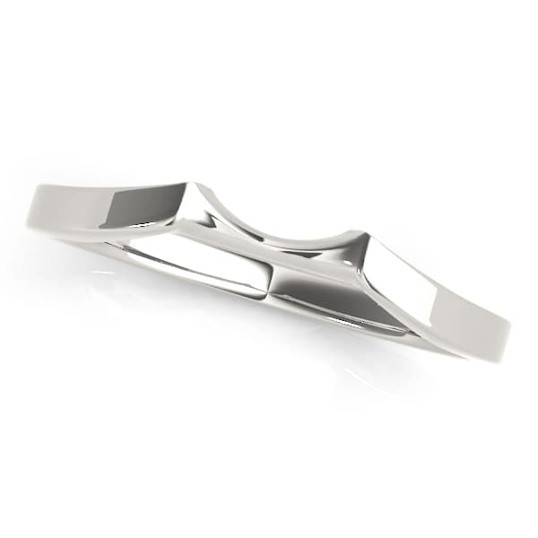 Curved Wedding Band — View 1