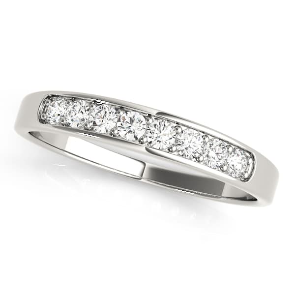 Prong In Channel Wedding Band — View 1