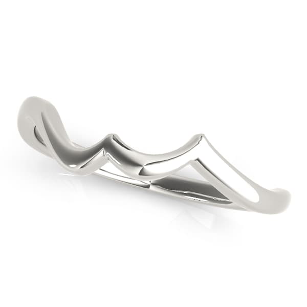 Curved Wedding Band — View 1