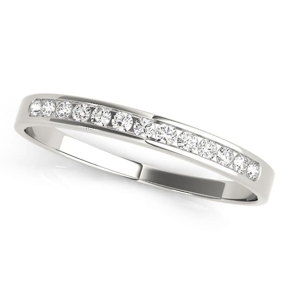 Channel Set Wedding Band — View 1