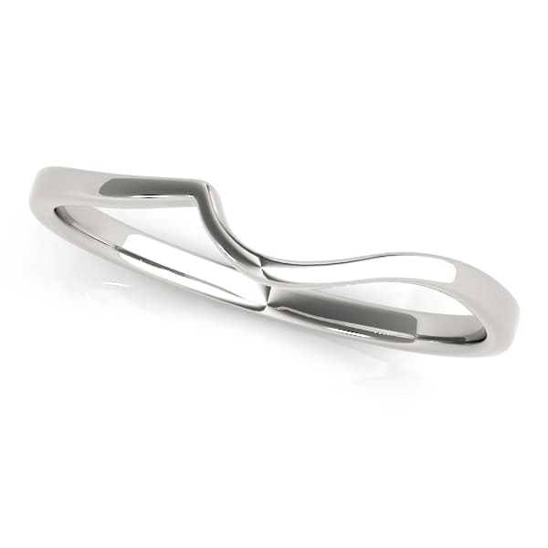 Curved Wedding Band — View 1