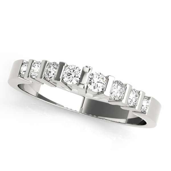 Bar Set Wedding Ring — View 1