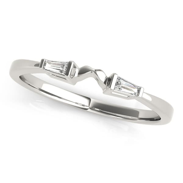Fancy Shape Baguette Wedding Band — View 1