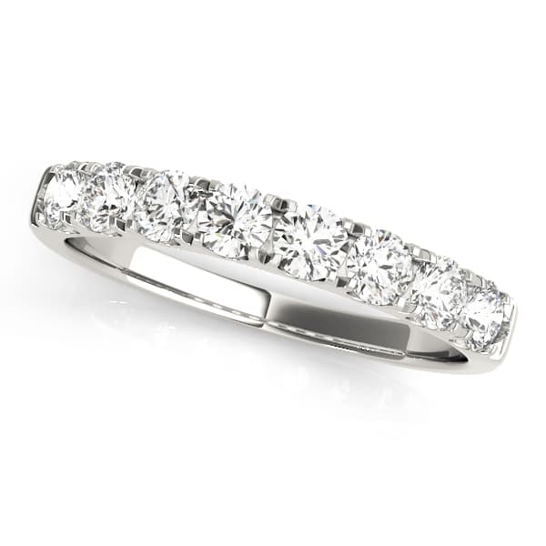 Split Prong Wedding Band — View 1