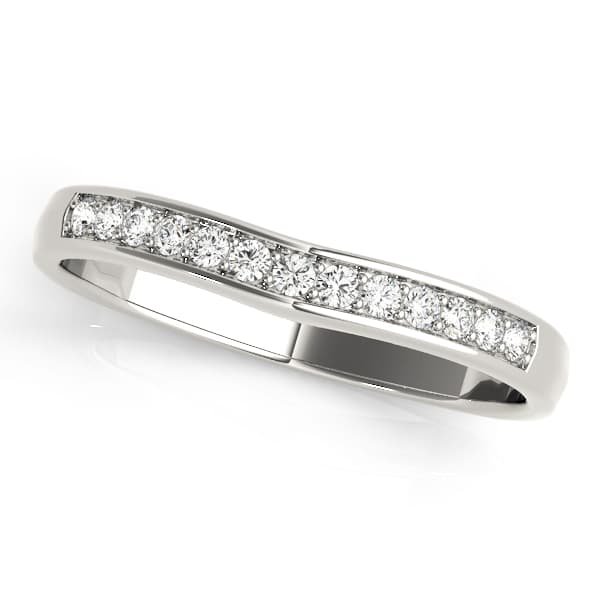 Wedding Bands Curved Bands — View 1