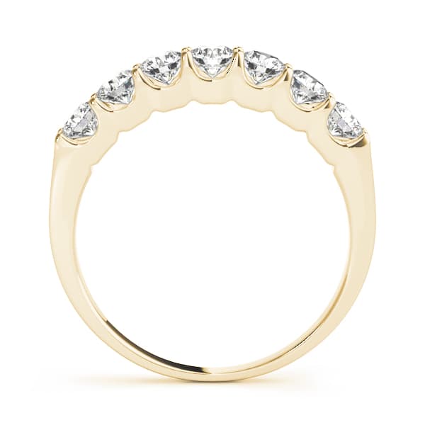 U-Prong Wedding Band (0.7 ct. tw.), Side view in yellow gold