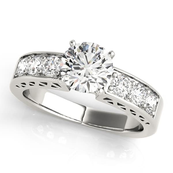 Channel Set Single Row Engagement Ring — style 50278 in 10k White Gold