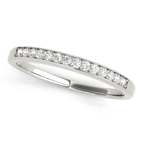 Prong In Channel Wedding Band — View 1