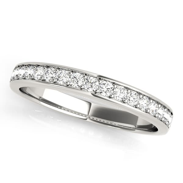 Channel Set Wedding Rings — View 1