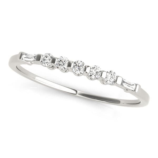 Fancy Shape Baguette Wedding Band — View 1