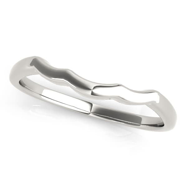 Curved Wedding Band — View 1