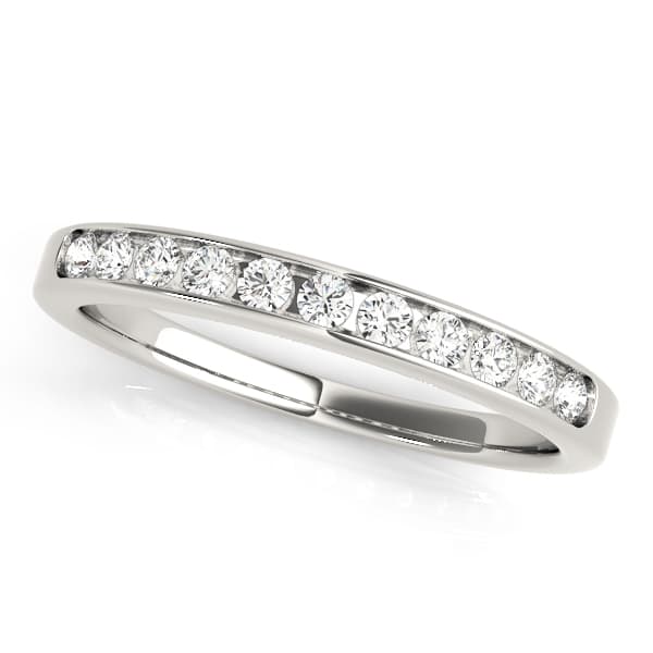 Channel Set Wedding Rings — View 1