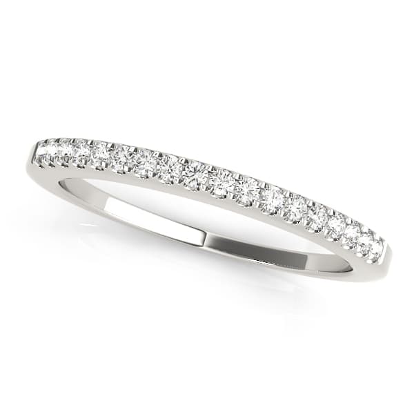 Prong Set Wedding Band — View 1