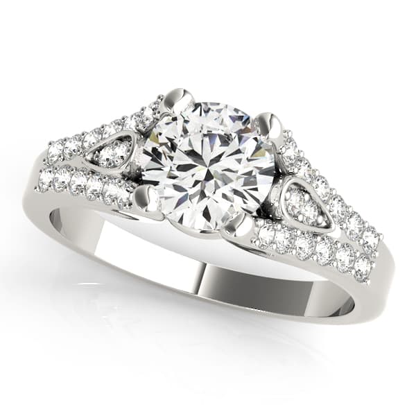 ENGAGEMENT RINGS MULTIROW — style 50340 in 10k White Gold