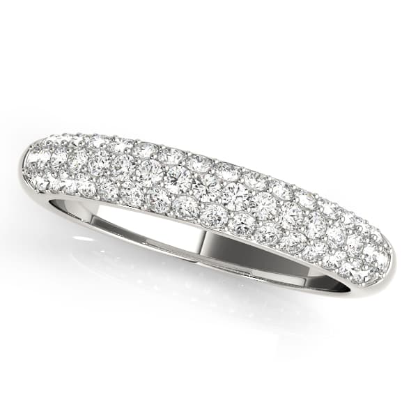 Pavé Set Wedding Band — View 1
