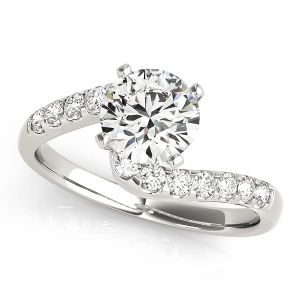 ENGAGEMENT RINGS BYPASS — style 50361 in 10k White Gold