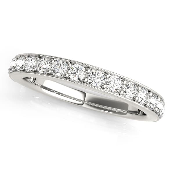 Prong In Channel Wedding Bands — A — View 1