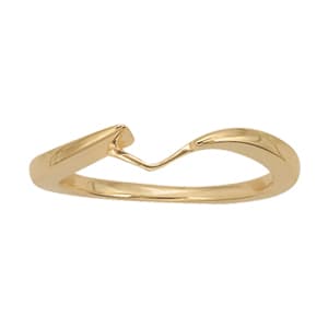 Curved Wedding Band — View 1