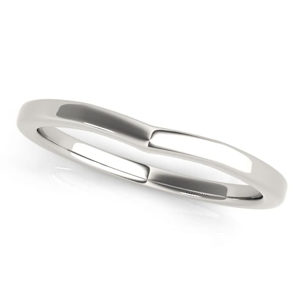 Curved Wedding Band — View 1