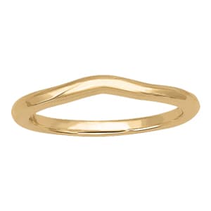 Gold Wedding Band — White Gold