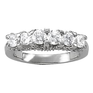 Wedding Bands Prong Set — View 1