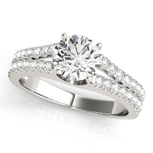 Split Shank Engagement Ring — style 50417 in 10k White Gold