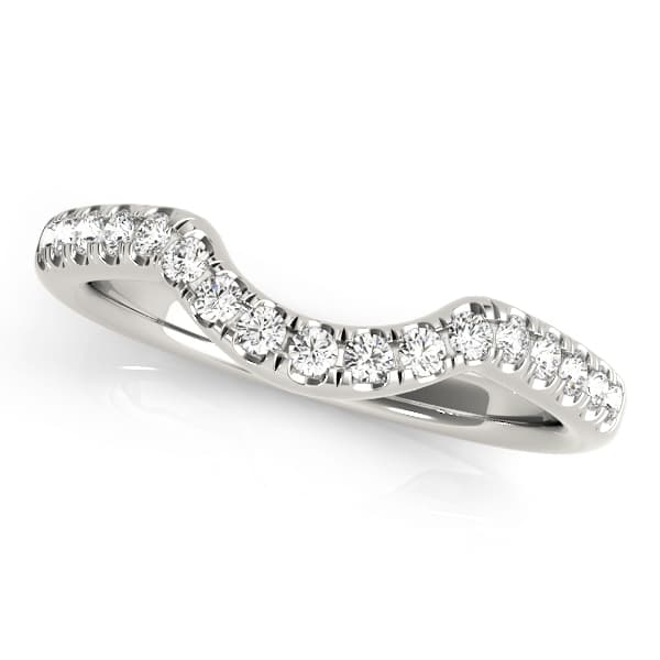 Wedding Bands Curved Bands — 2 1/4 CT — View 1