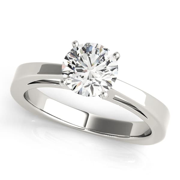Solitaire Engagement Ring — style 50431 in 10k White Gold