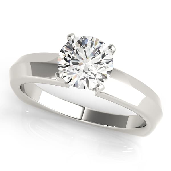 Solitaire Engagement Rings — style 50433 in 10k White Gold
