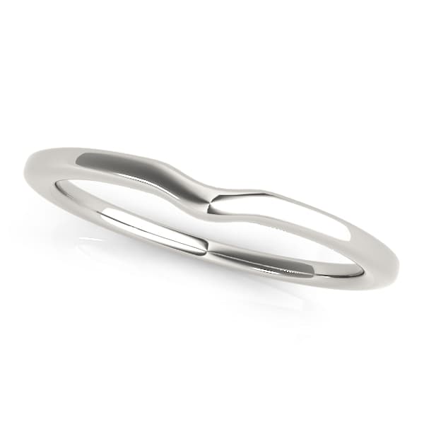 Curved Wedding Band — View 1