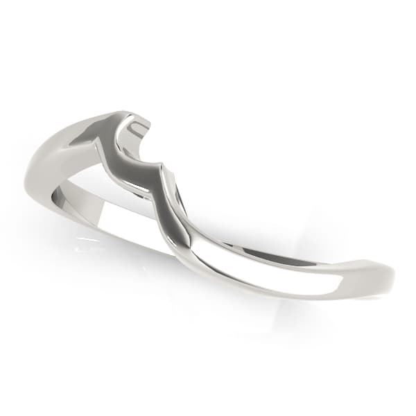 Curved Wedding Band — View 1