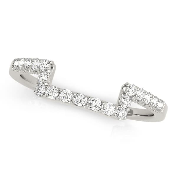 Shared Prong Curved Wedding Bands — 2 CT — View 1