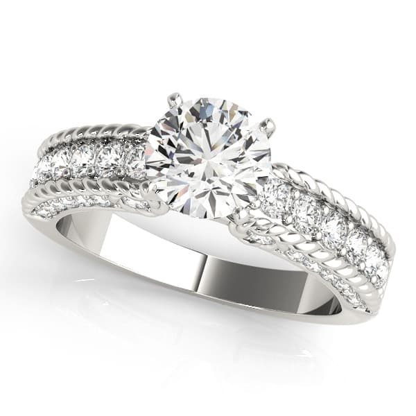 Channel Set Single Row Engagement Ring — style 50485 in 10k White Gold