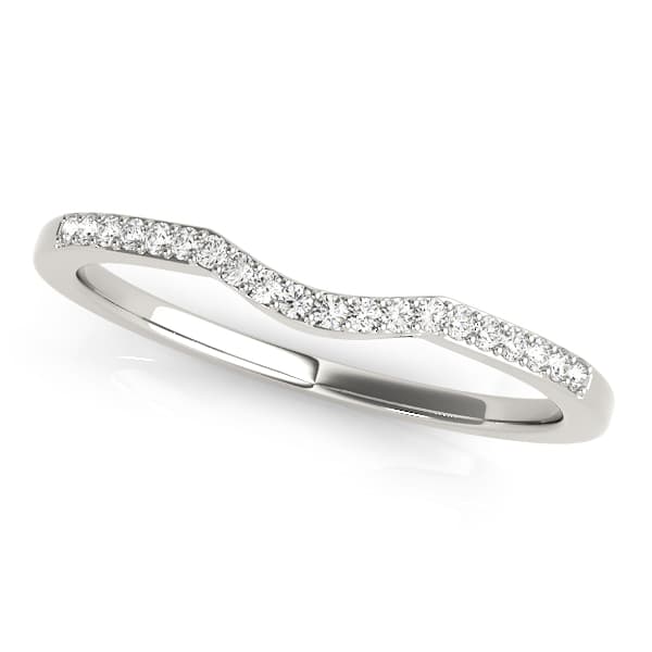 Curved Wedding Band — View 1