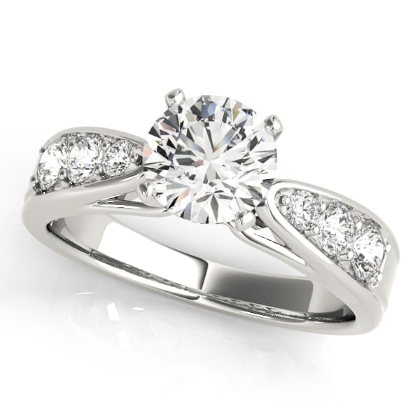 Channel Set Single Row Engagement Ring — style 50507 in 10k White Gold