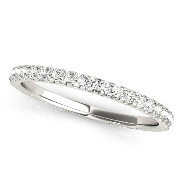 Shared Prong Wedding Band — View 1