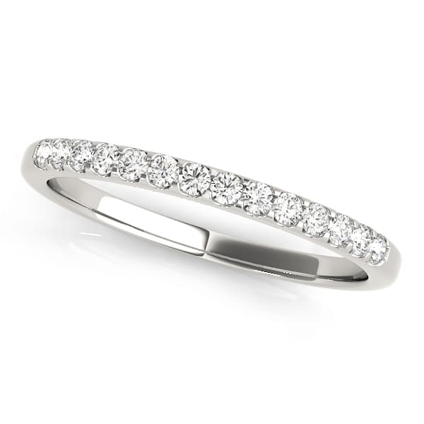 Shared Prong Wedding Band — View 1
